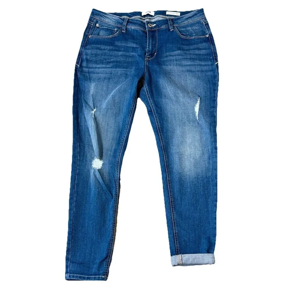 U2K Ankle Jeans Womens 10/30 Mid Rise  Stretch Denim Kensie Effortless